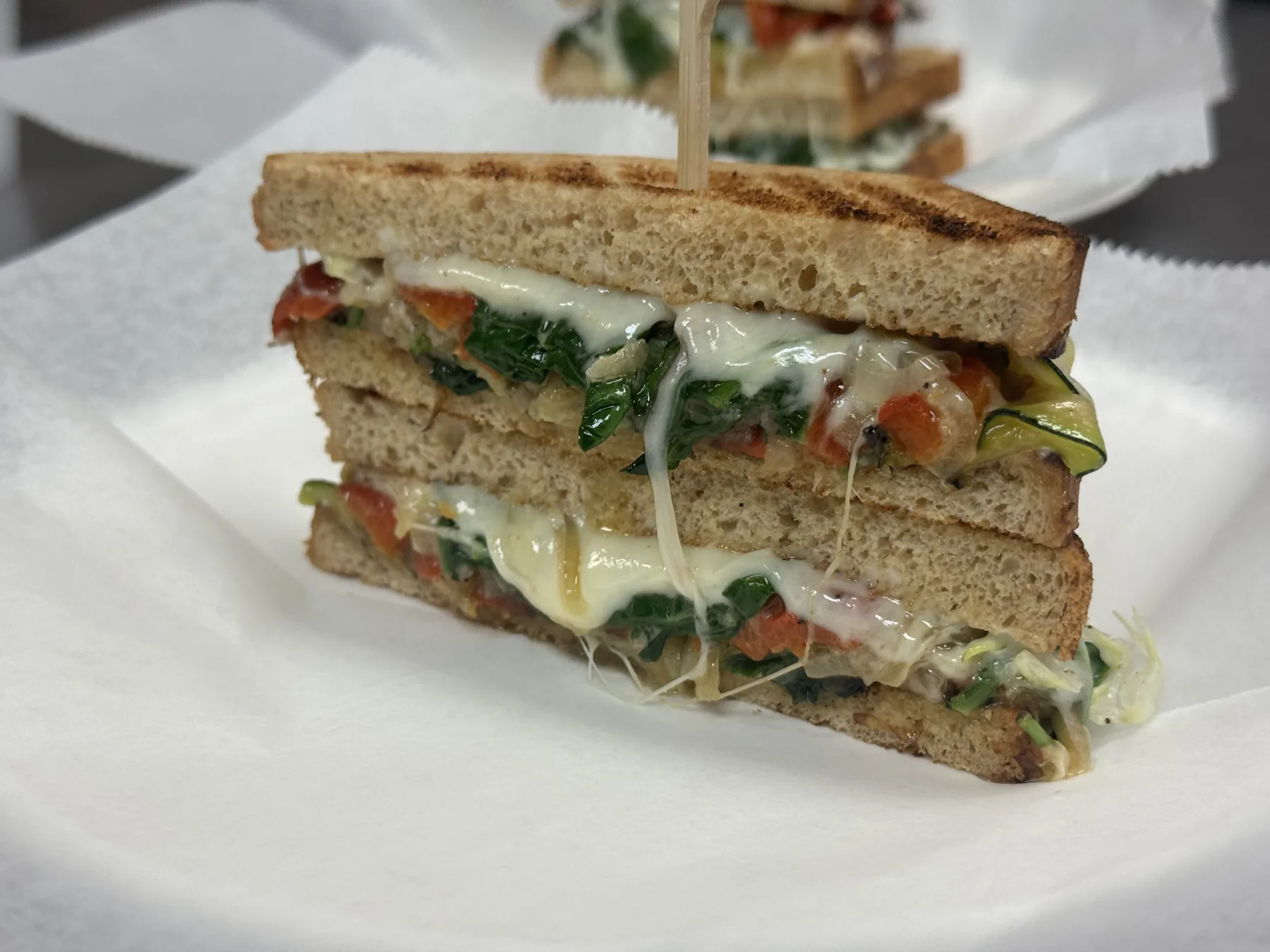 Stacked club sandwich from Windsor Deli