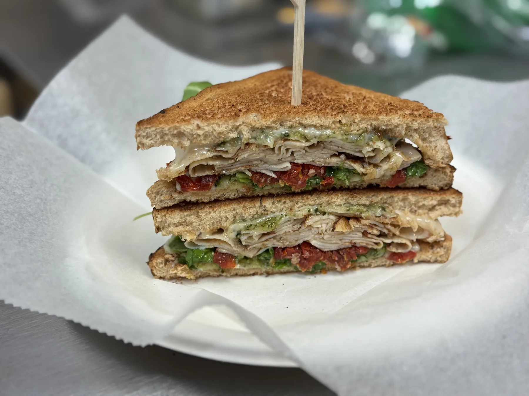 Triple decker club sandwich from Windsor Deli